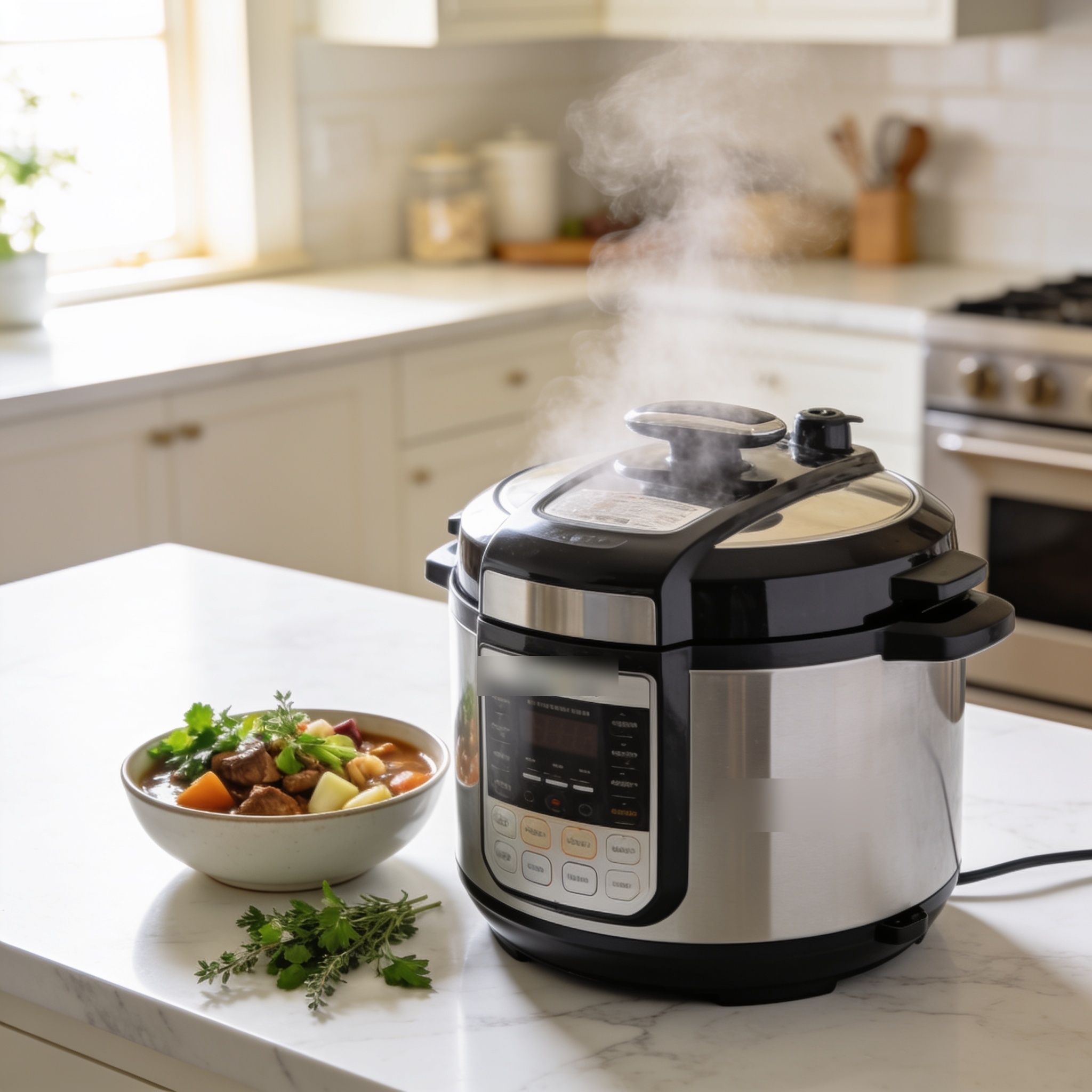 instant pot — kitchen multi-cookers & pressure cookers in a bright kitchen