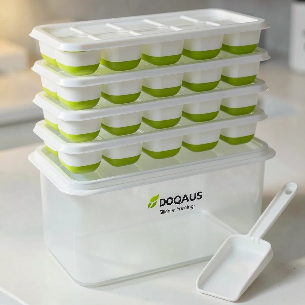 DOQAUS Silicone Freezing Tray with Lid product photo